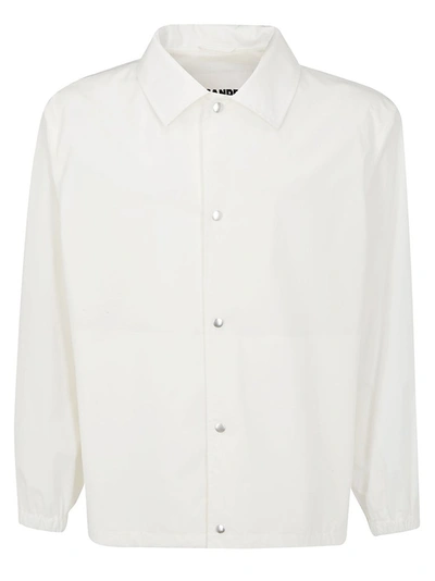 Shop Jil Sander Logo Printed Jacket In White