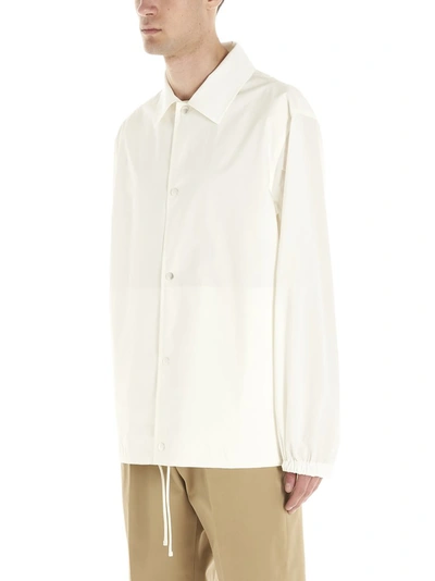 Shop Jil Sander Logo Printed Jacket In White