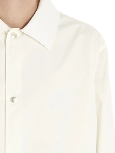 Shop Jil Sander Logo Printed Jacket In White