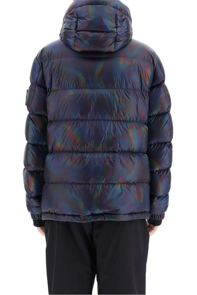 Shop Moncler Grenoble Padded Down Jacket In Blue