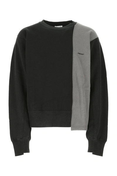 Shop Ambush Logo Panelled Sweatshirt In Black