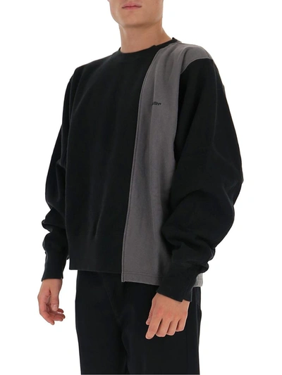 Shop Ambush Logo Panelled Sweatshirt In Black