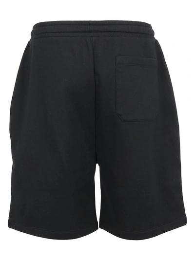 Shop Valentino Vltn Logo Shorts In Black