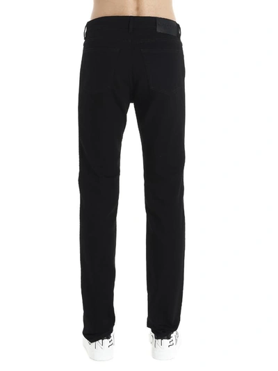 Shop Givenchy Logo Tape Jeans In Black