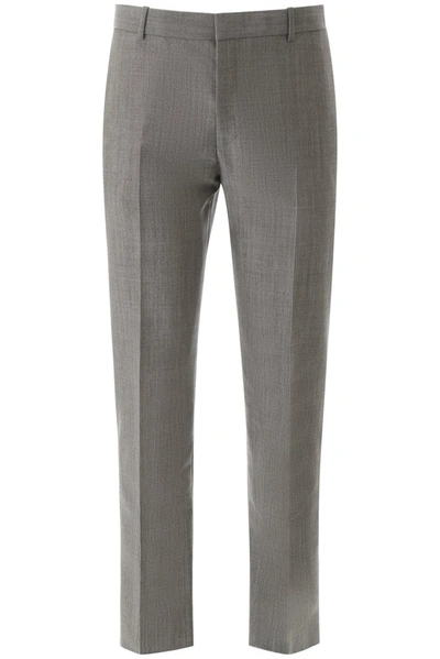 Shop Alexander Mcqueen Tailored Slim In Grey