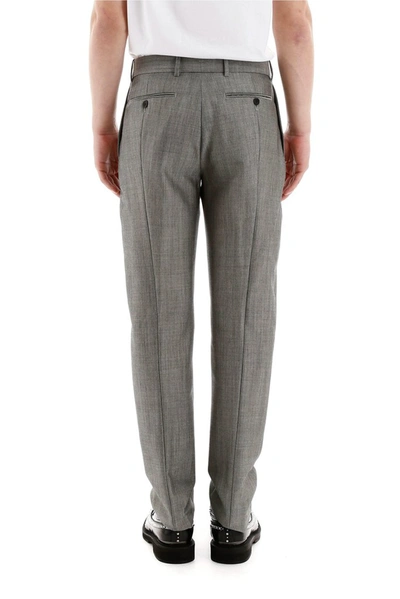Shop Alexander Mcqueen Tailored Slim In Grey