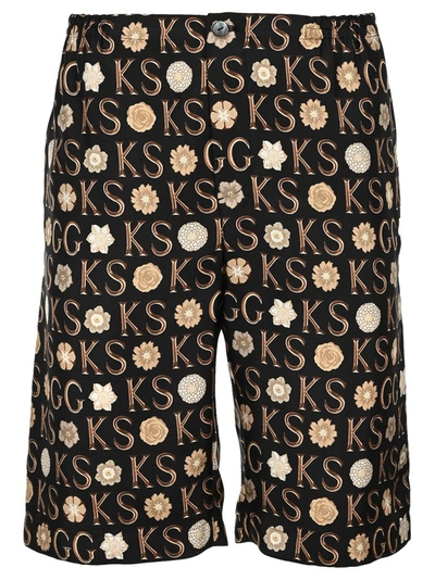 Shop Gucci X Ken Scott Printed Shorts In Multi