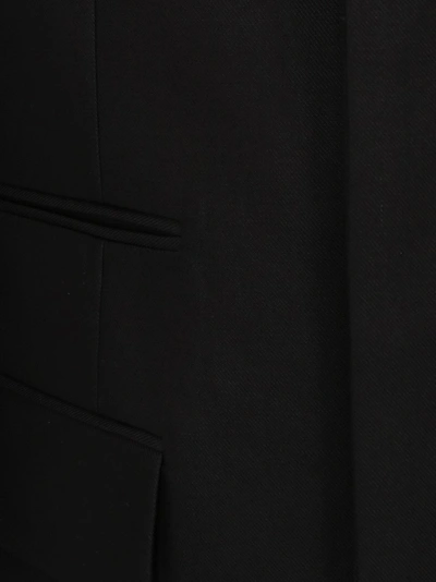 Shop Maison Margiela Collarless Tailored Blazer In Black