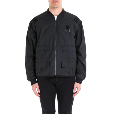 Shop Gucci Logo Bomber Jacket In Black