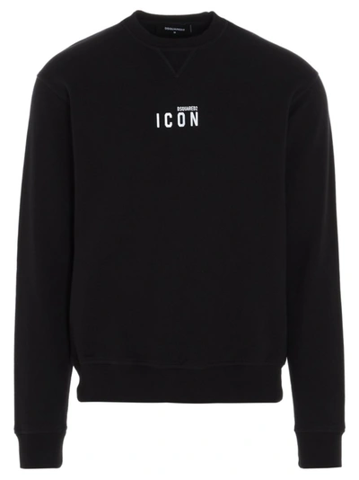 Shop Dsquared2 Icon Print Crewneck Sweatshirt In Black