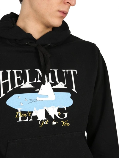 Shop Helmut Lang Hl Ocean Hoodie In Black