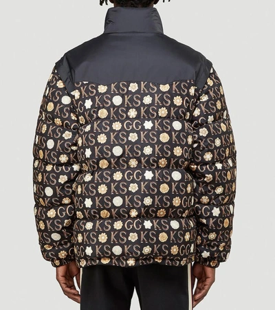 Shop Gucci X Ken Scott Printed Detachable Sleeves Down Jacket In Multi