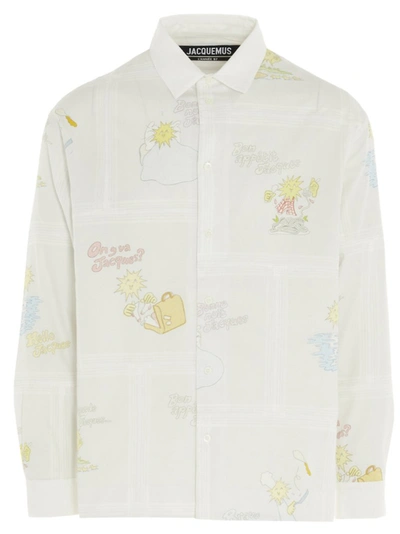 Shop Jacquemus Patchwork Shirt In White