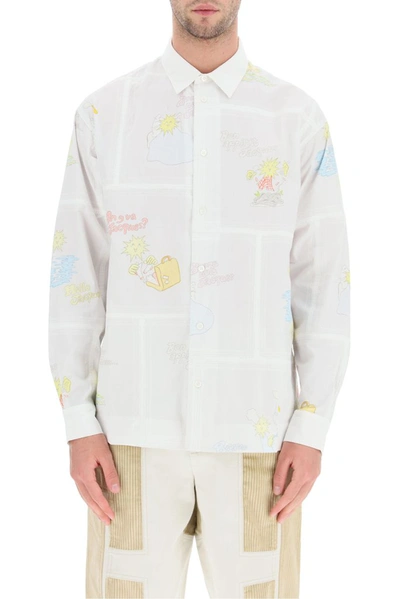 Shop Jacquemus Patchwork Shirt In White