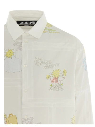 Shop Jacquemus Patchwork Shirt In White