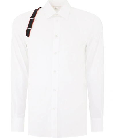 Shop Alexander Mcqueen Harness Detail Shirt In White