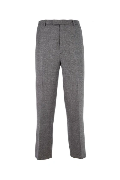 Shop Prada Straight Leg Trousers In Grey