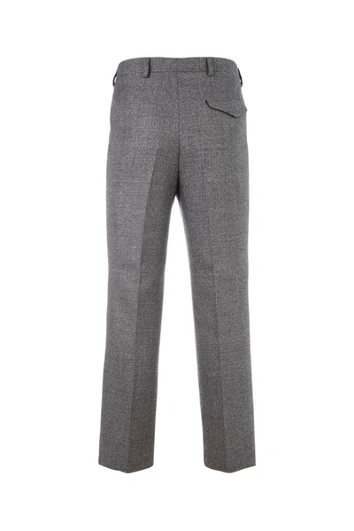 Shop Prada Straight Leg Trousers In Grey