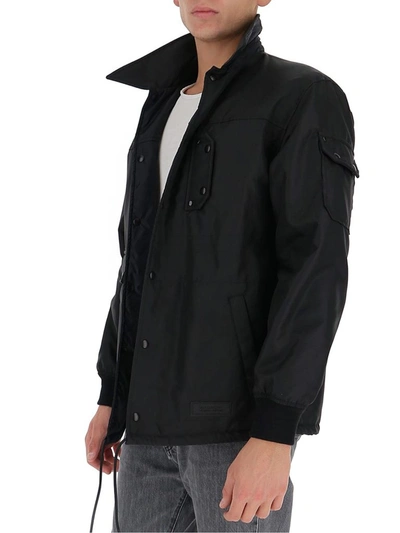 Shop Givenchy Reversible Windbreaker Jacket In Black