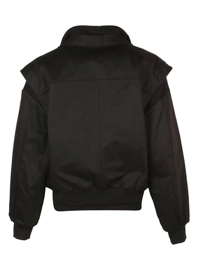 Shop Balenciaga Twinset Blouson Jacket In Black