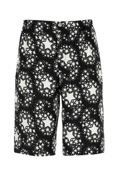 Shop Gucci Star Print Shorts In Multi