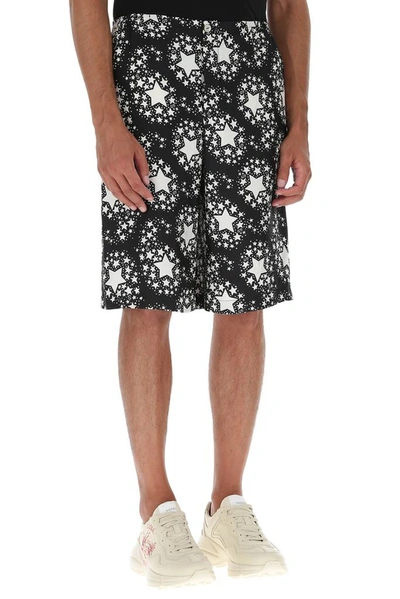 Shop Gucci Star Print Shorts In Multi