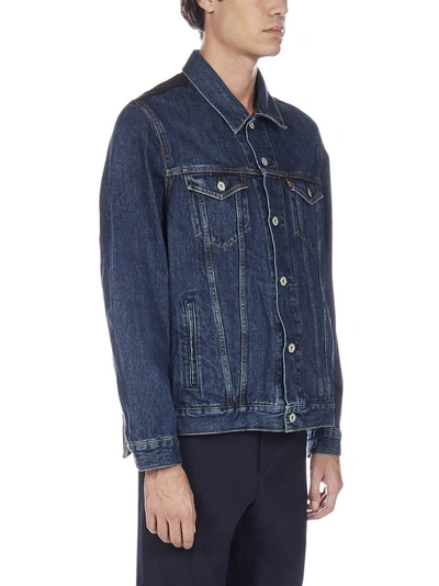 Shop Junya Watanabe Comme Des Garçons Panelled Denim Jacket In Multi