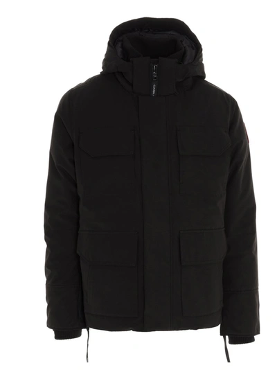 Shop Junya Watanabe Comme Des Garçons X Canada Goose Hooded Jacket In Black