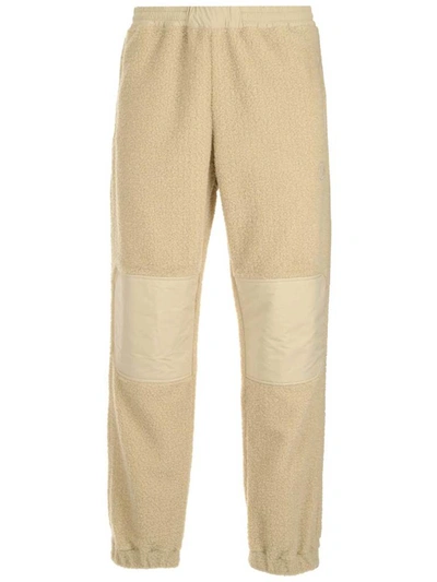 Shop Moncler Genius Moncler 1952 Fleece Panelled Jogging Pants In Beige