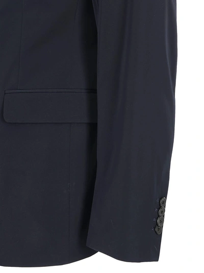 Shop Prada Single Breasted Suit In Navy