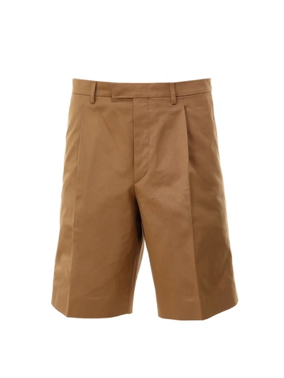 Shop Prada Tailored Bermuda Shorts In Brown