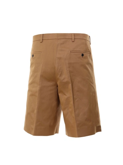 Shop Prada Tailored Bermuda Shorts In Brown