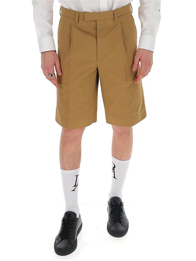 Shop Prada Tailored Bermuda Shorts In Brown