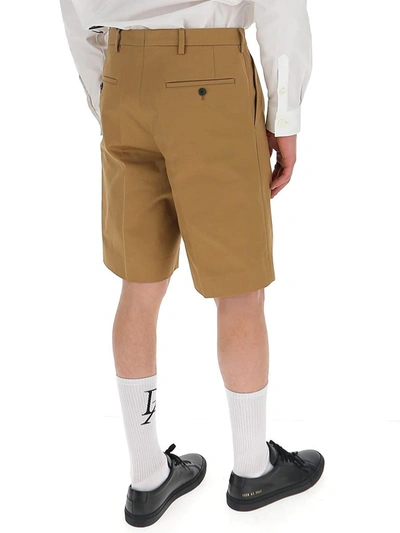 Shop Prada Tailored Bermuda Shorts In Brown