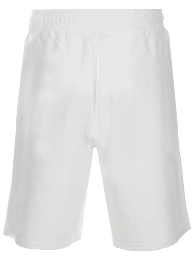 Shop Givenchy Rainbow Logo Shorts In White