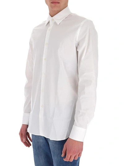 Shop Prada Classic Tailored Shirt In White