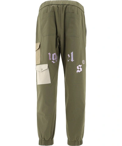 Shop Palm Angels Military Cargo Pants In Green