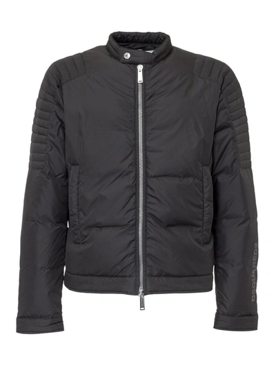 Shop Dsquared2 Biker Puffer Jacket In Black