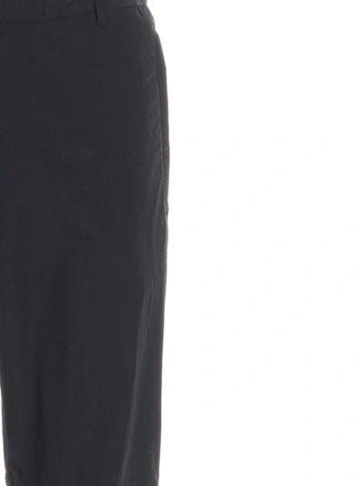 Shop Prada Cropped Straight Leg Pants In Black