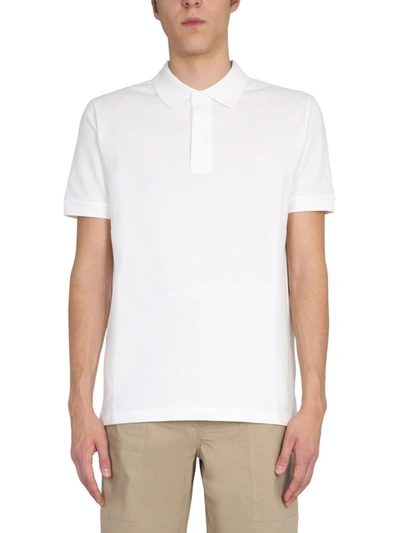 Shop Bottega Veneta Classic Polo Shirt In White