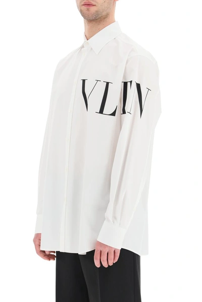 Shop Valentino Vltn Printed Long In White