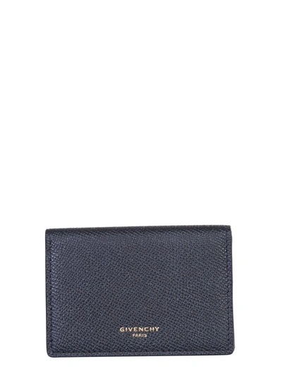 Shop Givenchy Logo Print Wallet In Black