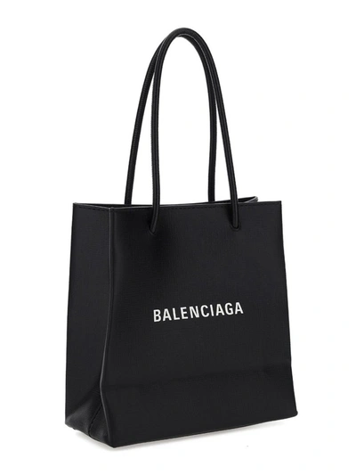 Shop Balenciaga North South Xxs Shopping Tote Bag In Black