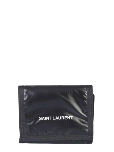 Shop Saint Laurent Nuxx Tri In Black