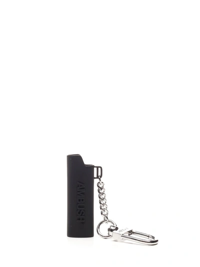 Shop Ambush Logo Lighter Case Key Chain In Black