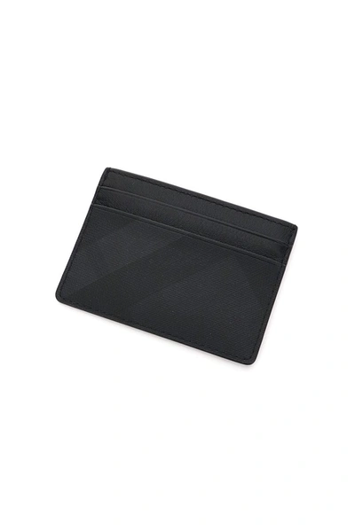 Shop Burberry London Check Cardholder In Black