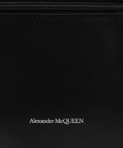 Shop Alexander Mcqueen Graffiti Logo Backpack In Black
