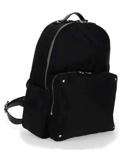 Shop Valentino Garavani Rockstud Vltn Backpack In Black