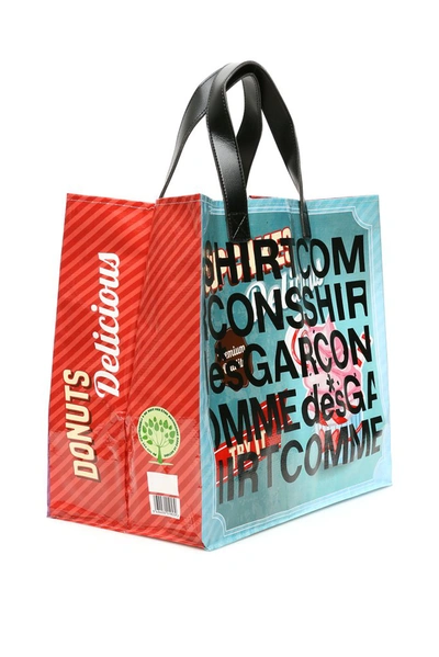 Shop Comme Des Garçons Shirt Printed Tote Bag In Multi