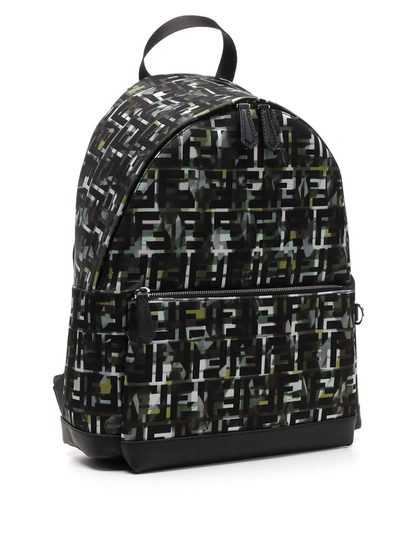Shop Fendi Ff Graphic Printed Backpack In Multi